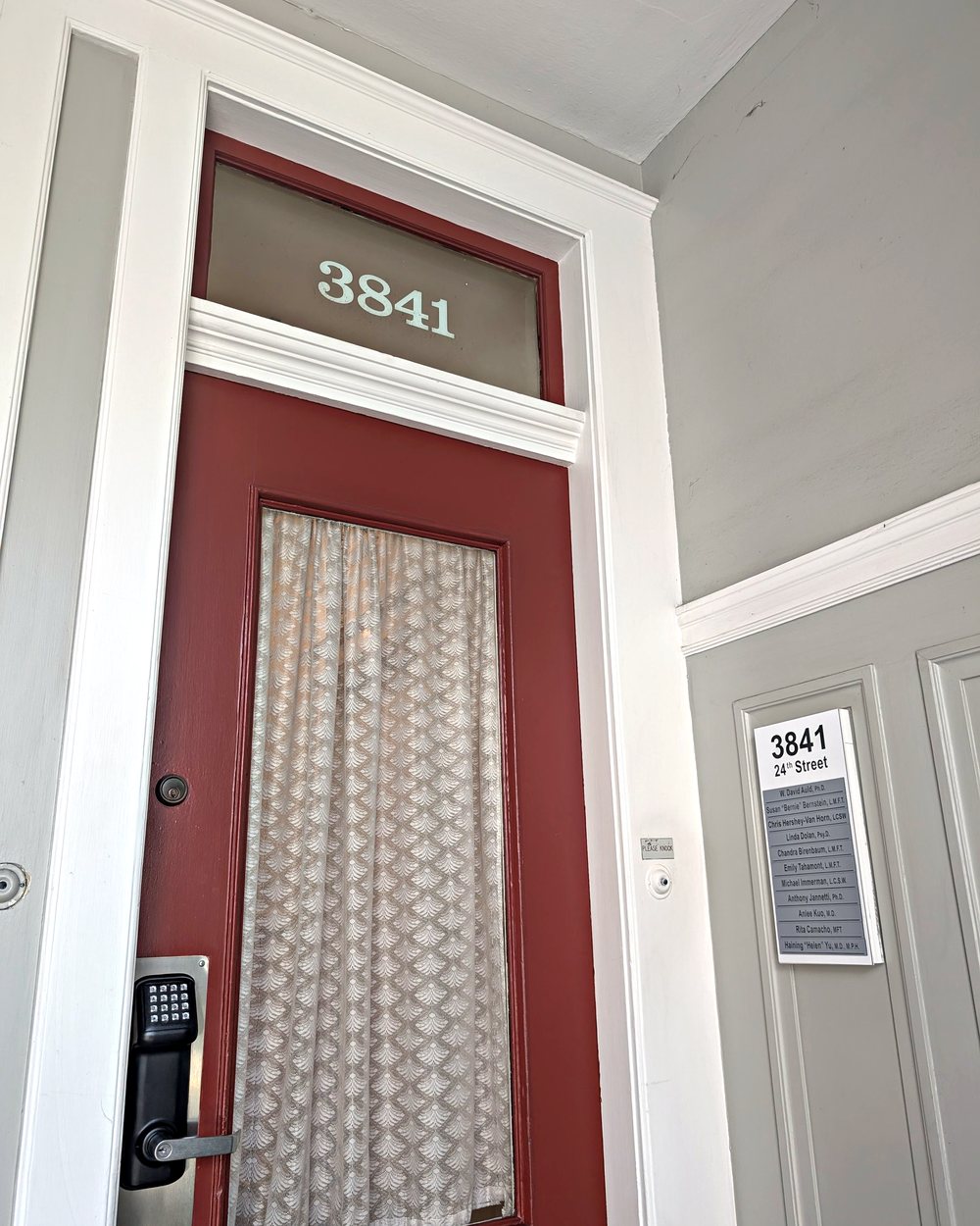The entrance at 3841 24th Street